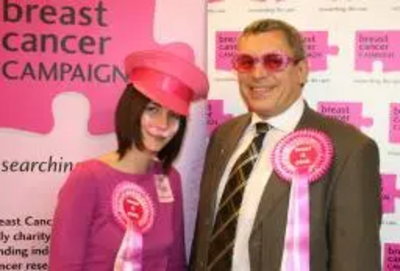 Paul is 'wearing it pink' for the Breast Cancer Campaign