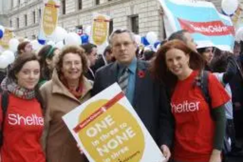 Paul Holmes MP and Liberal Democrat Children's Spokesperson Annette Brooke MP on the march to End Child Poverty