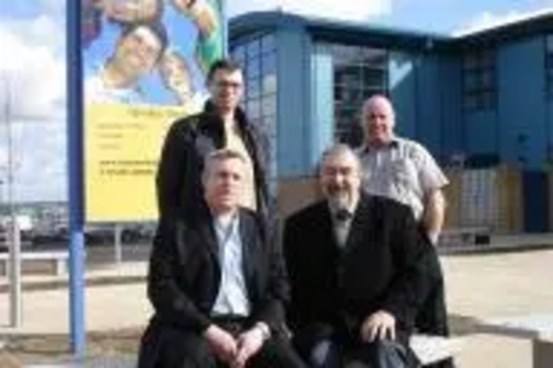 Paul Holmes MP, Cllr David Stone and other Lib Dem Cllrs at the Staveley Healthy Living Centre