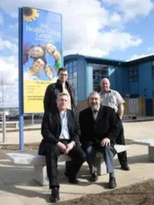 Paul Holmes MP, Cllr David Stone and other Lib Dem Cllrs at the Staveley Healthy Living Centre