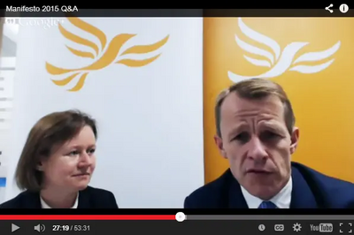 David Laws MP and Helen Duffett at Manifesto 2015 Webinar